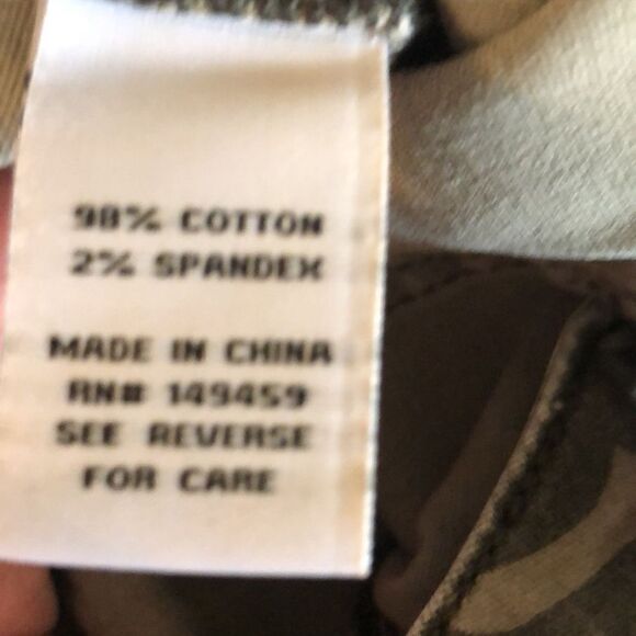 Camo Cargo Cotton Spandex Pants Cotton Spandex Stretch Comfort Waist 2 Pockets - Picture 12 of 17